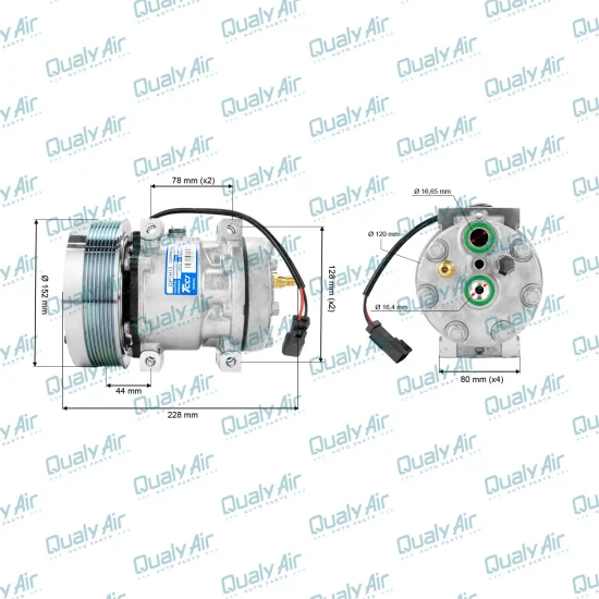 Compressor de AC p/ CAT 910K, 910M, 914K, 914M, 918M, 920K..