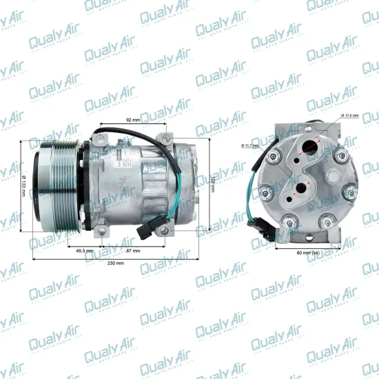 Compressor de AC p/ Caterpillar 825K, 836K, 770G, CS56B...