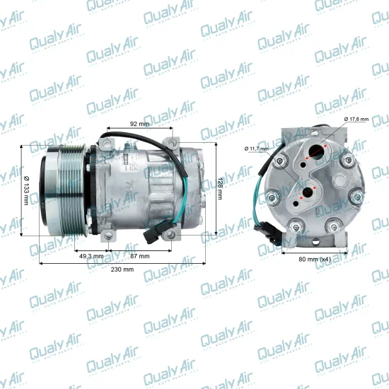 Compressor de AC p/ Caterpillar 825K, 836K, 770G, CS56B...