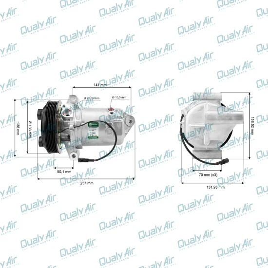 Compressor de Ar Condicionado GM S10 2.8 Diesel 2011 a 2020