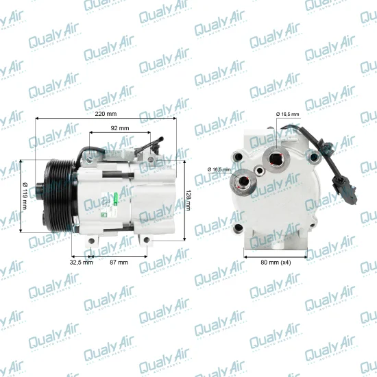 Compressor de AC p/ Dodge Ram 2500, 3500 2006 a 2008 (GREEN)