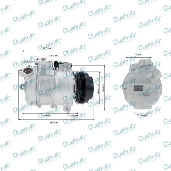 Compressor de AC p/ Gol G3 2001 a 2003; BMW Série E 95 a 00