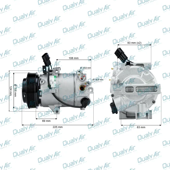 Compressor de AC p/ Hyundai Elantra GLS, SE..1.8 2011 a 2013