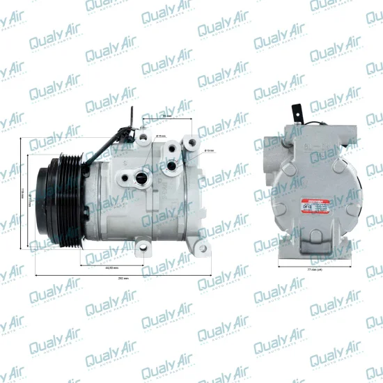 Compressor de AC p/ Hyundai HB20/HB20S 1.0 2013 a 20(Doowon)