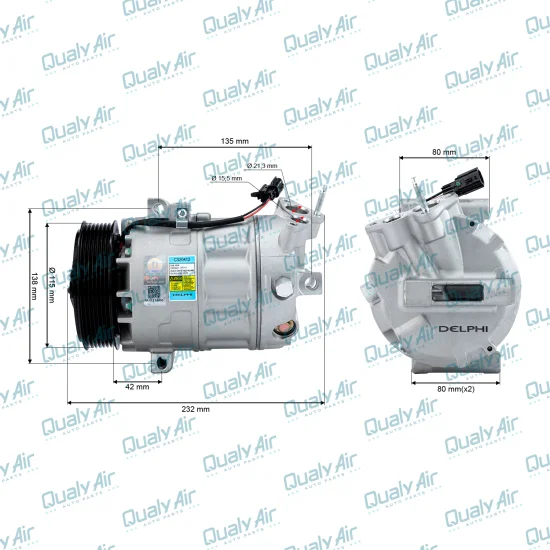 Compressor de AC p/ Master 2.3 2013 a 2024, 2.5 2013 (OEM)