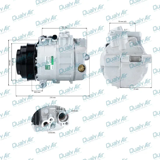 Compressor de Ar Condicionado Mercedes-Benz C280 01 a 05