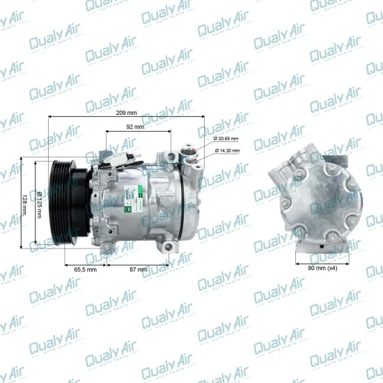 Compressor de AC p/ Renault Duster, Logan, Sandero...(GREEN)