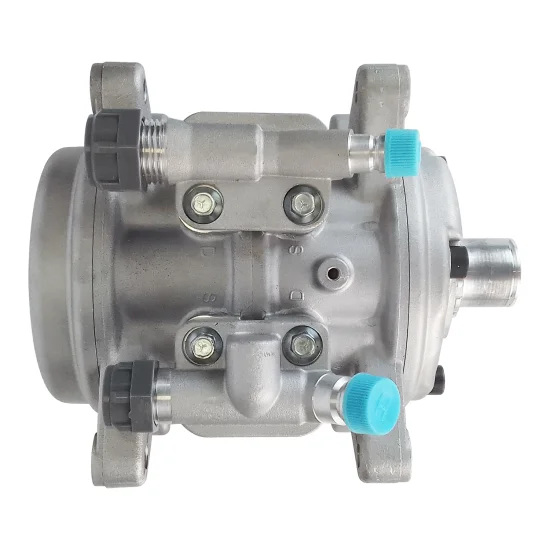 Compressor de AC Universal 6P148 8Fixações Saída Superior