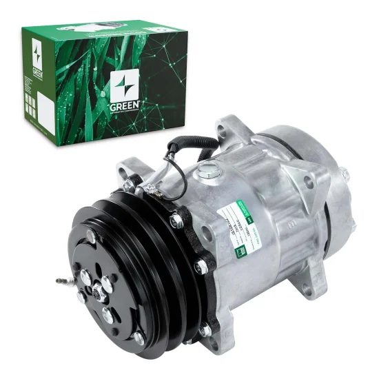 Compressor de AC Universal 7H15 125mm 2V 12V Flex 8 Fix(GRN)