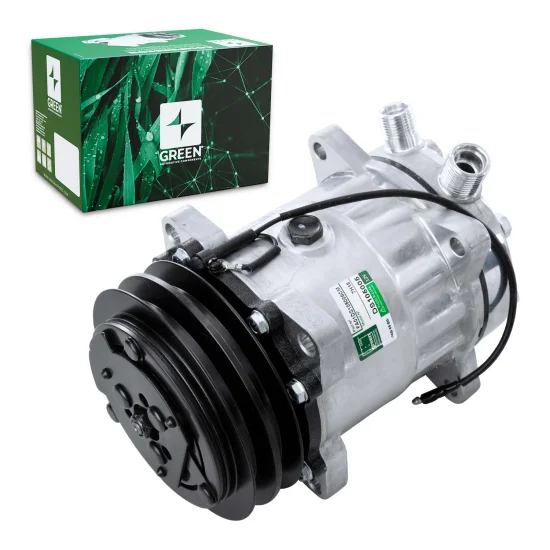 Compressor de AC Universal 7H15 2V 12V Vertical 8 Fix(GREEN)