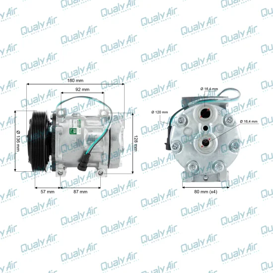 Compressor de Ar Condicionado p/ DAF CF85, XF105 (GREEN)