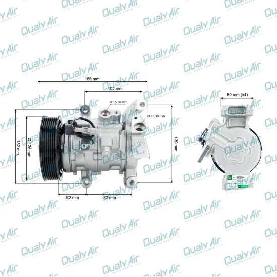 Compressor de Ar Condicionado p/ Hilux 2017 a 2023 (GREEN)