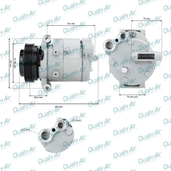 Compressor de Ar Condicionado p/ Trailblazer 2.8 2013 a 2019
