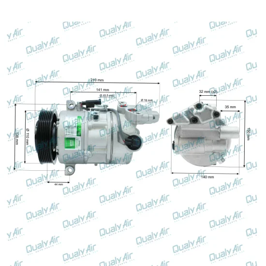 Compressor de Ar p/ E90, 120I, 316I, 320I, X1 ... (GREEN)