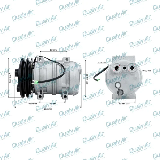 Compressor de Ar p/ Volare /Retroescavadeira 416E, 432E.. (GRN)