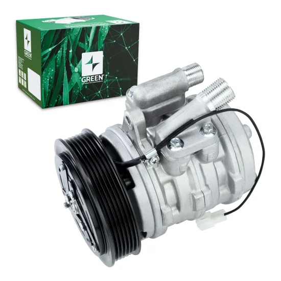 Compressor de Ar Universal 10P08 6PK 12V 3 Fixações (GREEN)