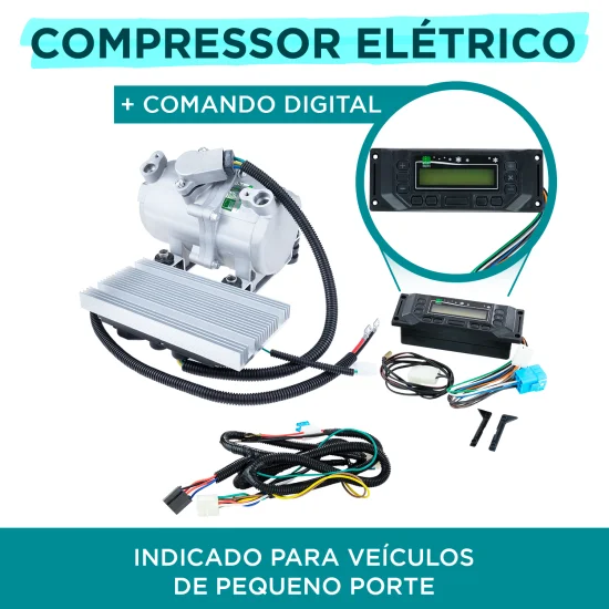 Compressor de AC Elétrico Automotivo 24V com Comando Digital