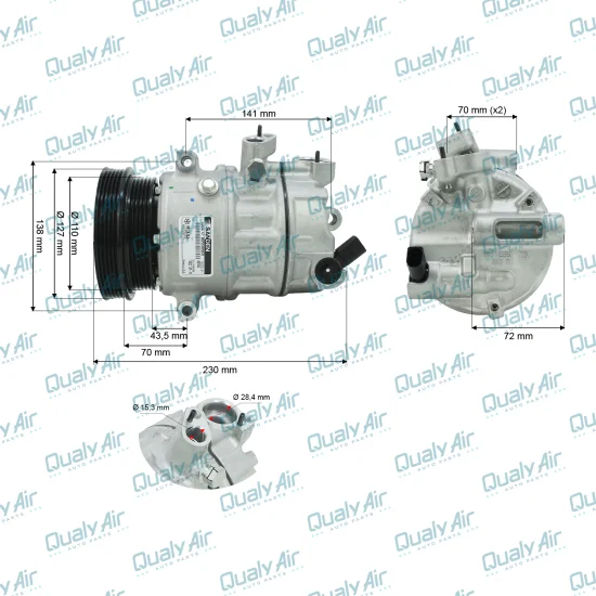 Compressor p/ Bora 2000 a 10, Golf 02 a 07, Jetta 2.5..(OEM)