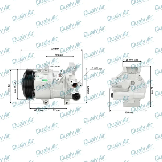 Compressor p/ Corolla 2013 a 20, RAV 4 2012 a 20 1 Sensor