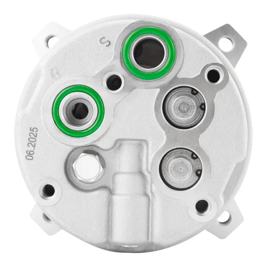 Compressor AC V5 1V 24V p/ Empilhadeira Hyundai 70D (GREEN)