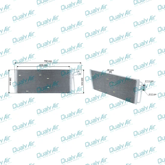 Condensador AC p/ Corsa 1994 a 1998, Tigra 1998 a 2000(TYSM)