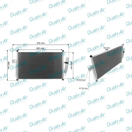 Condensador AC p/ Trailblazer, S10...2011 a 2024 (TAYASHIMA)