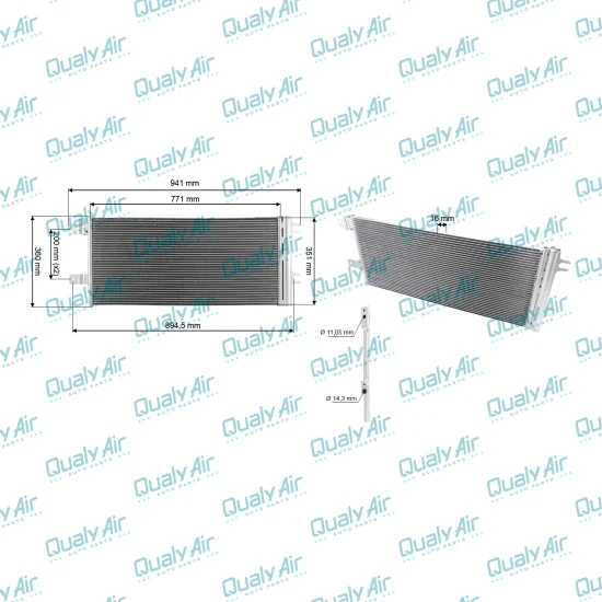 Condensador AC p/ Volkswagen Meteor 2020 a 2022 (TAYASHIMA)
