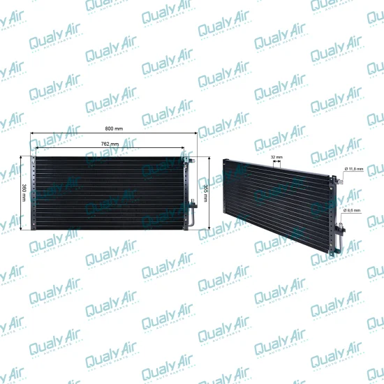 Condensador Ar Condicionado Universal Grosso p/ Fiat Ducato