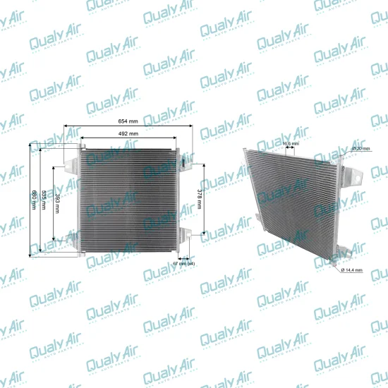 Condensador de AC p/ Caminhão DAF XF95, XF105 (TAYASHIMA)