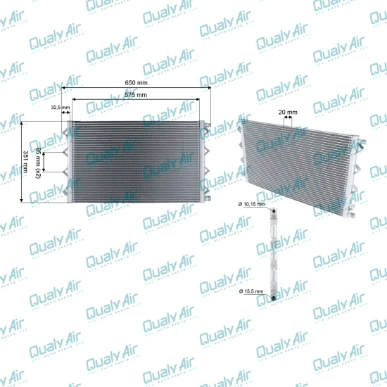 Condensador De AC p/ Case, Kobelco, New Holland E215B (TYSM)