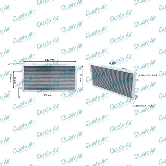 Condensador de AC p/ Cat 416E, 299D, 299D XHP 2014 em diante