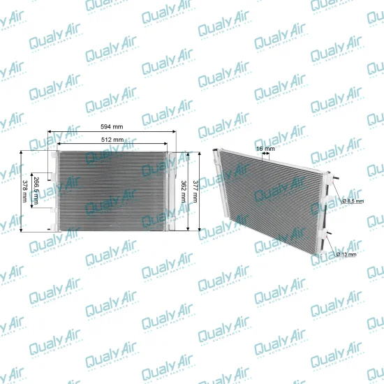 Condensador de AC p/ HB20 1.0 Turbo TCI 2015 a 2019 (OEM)