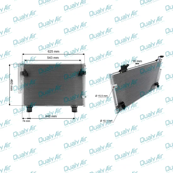Condensador De AC p/ Hilux Srv Diesel 2005 a 2011 (Tysm)