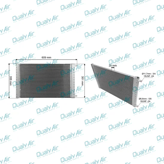 Condensador de AC Universal 14X23 Multiflow (TAYASHIMA)