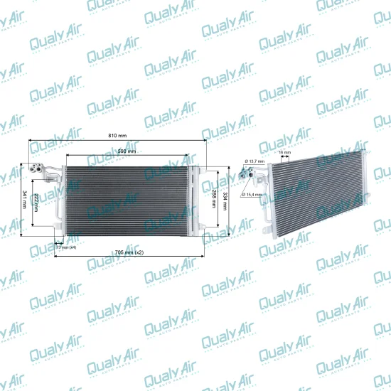 Condensador De Ar Condicionado p/ A1, A3 (Tayashima)