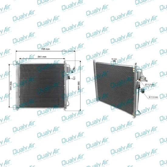 Condensador De Ar Condicionado p/ Ranger 1998 a 2006 (TYSM)