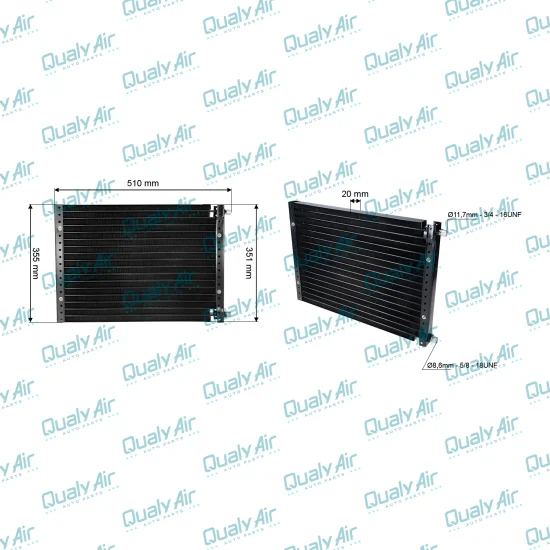 Condensador de Ar Condicionado Universal 14X20 Modine (TYSM)