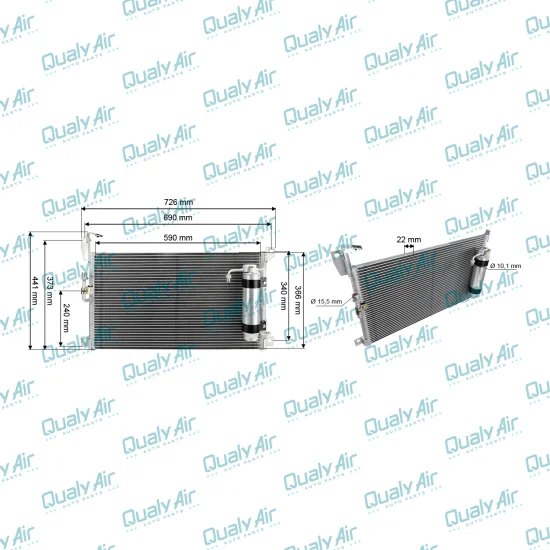 Condensador De Ar p/ Cargo Maxton 1317, 1717, 6332...(Tysm)