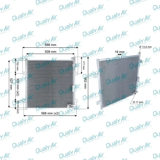Condensador De Ar p/ Escavadeira Ec210B, Ec240, Ec460... (Tysm)
