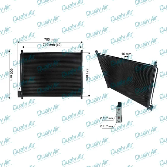 Condensador De Ar p/ F250, F350, F4000 1998 a 2011 (TYSM)