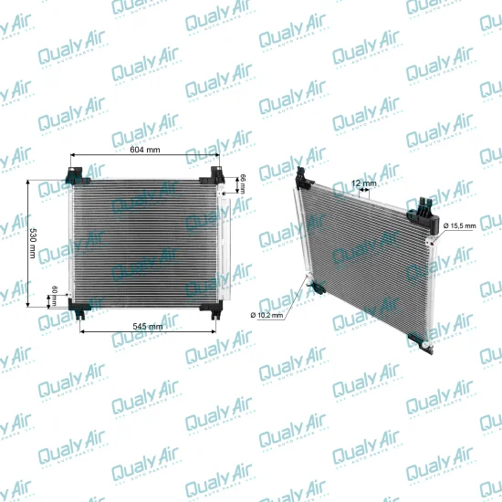 Condensador De Ar p/ Hilux 2.7, 2.8 2016 a 2023 (Tayashima)