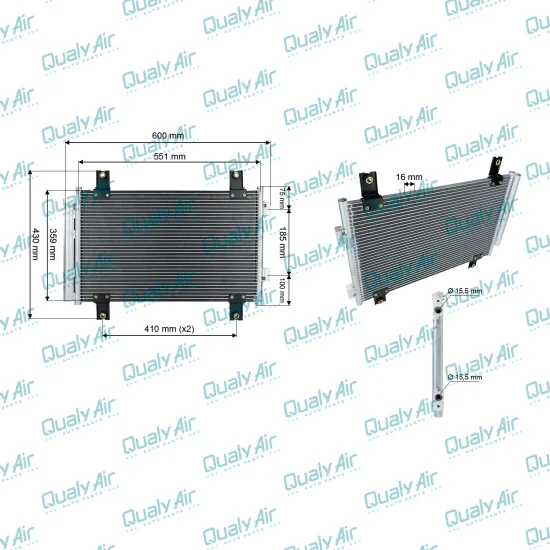 Condensador de Ar p/ Jumper; Boxer; Ducato 2007 a 14 (TYSM)