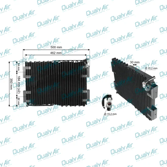 Condensador De Ar p/ Titan 8150, 17180, 17250, 24220 (TYSM)