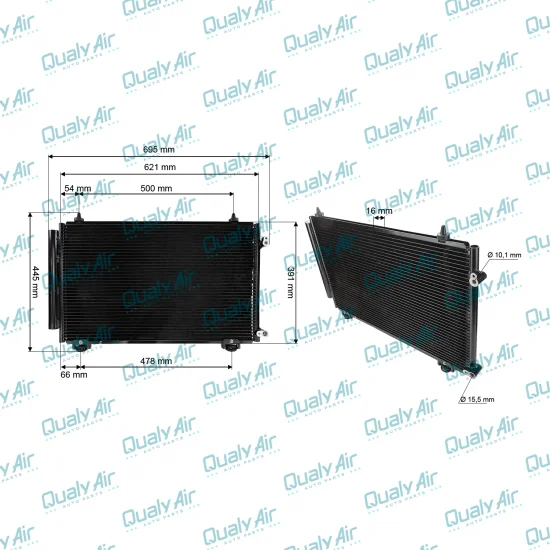 Condensador De Ar p/ Toyota Corolla 2001 a 2008...(TYSM)