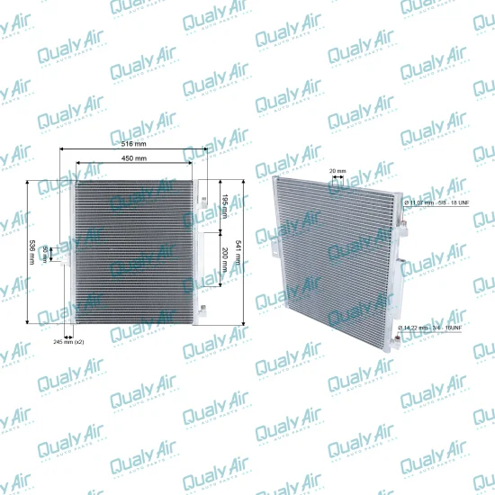 Condensador De Ar p/ Trator 570MXT, 580SM; U80B...(TYSM)