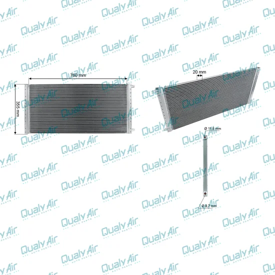 Condensador De Ar Universal 14X30 Multiflow (Tayashima)