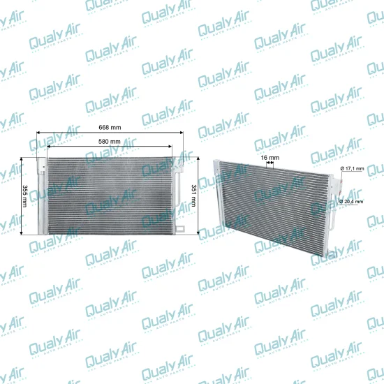 Condensador p/ Agile 2009 a 2014, Montana 2011 a 2020 (M.I)
