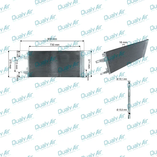 Condensador p/ Ducato 2018 a 20; Boxer 18 a 21; Jumper..TYSM