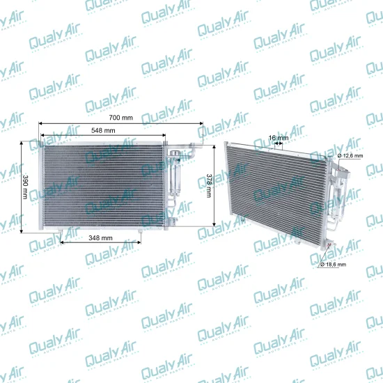 Condensador p/ Ecosport 13 a 21, New Fiesta 14 a 17 (Tysm)