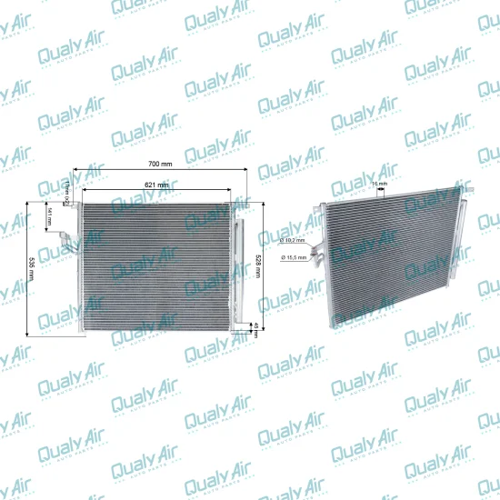 Condensador p/ Ford Ranger 2012 a 2017 (Tayashima)